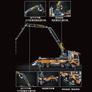 Mould King 19014 Pneumatic Concrete Pump Truck Afobrick