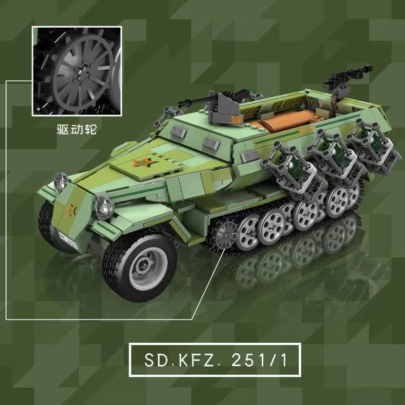 Mould King 20027 Sd.Kfz. 251 Half-Track RC