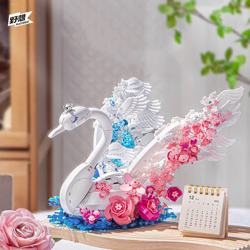 PLEYERID Valentine's Day Two-color Swan