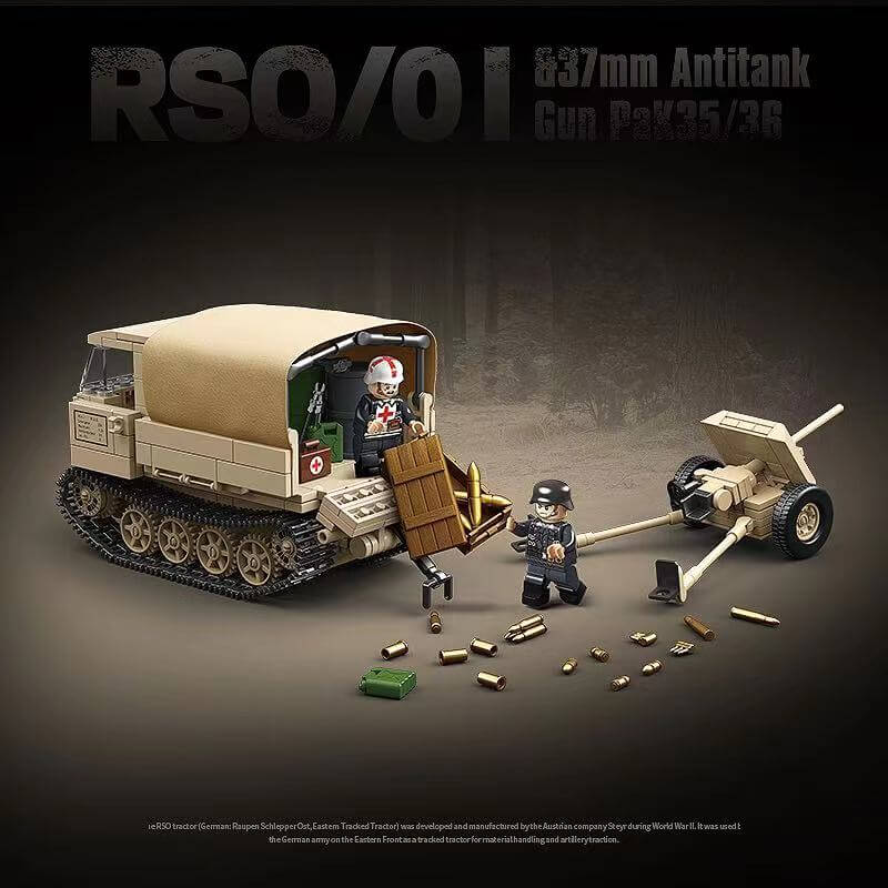 QUANGUAN 100250 RSO/01 Tractor & 37mm Anti-Tank Gun
