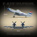 QUANGUAN 100281 F-8E Twin Mustang