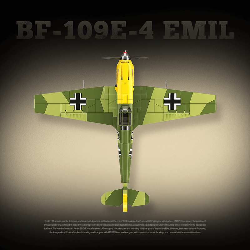 QUANGUAN 100288 Messerschmitt Bf-109 E-4 Emil