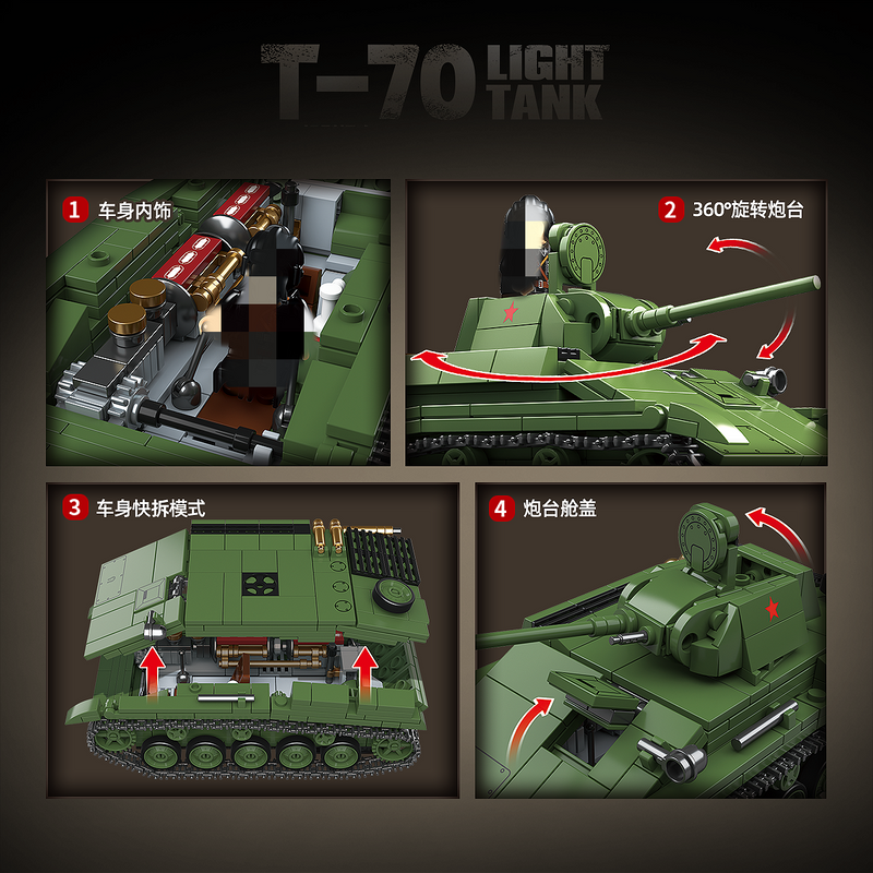 QUANGUAN 100291 T-70 Light Tank