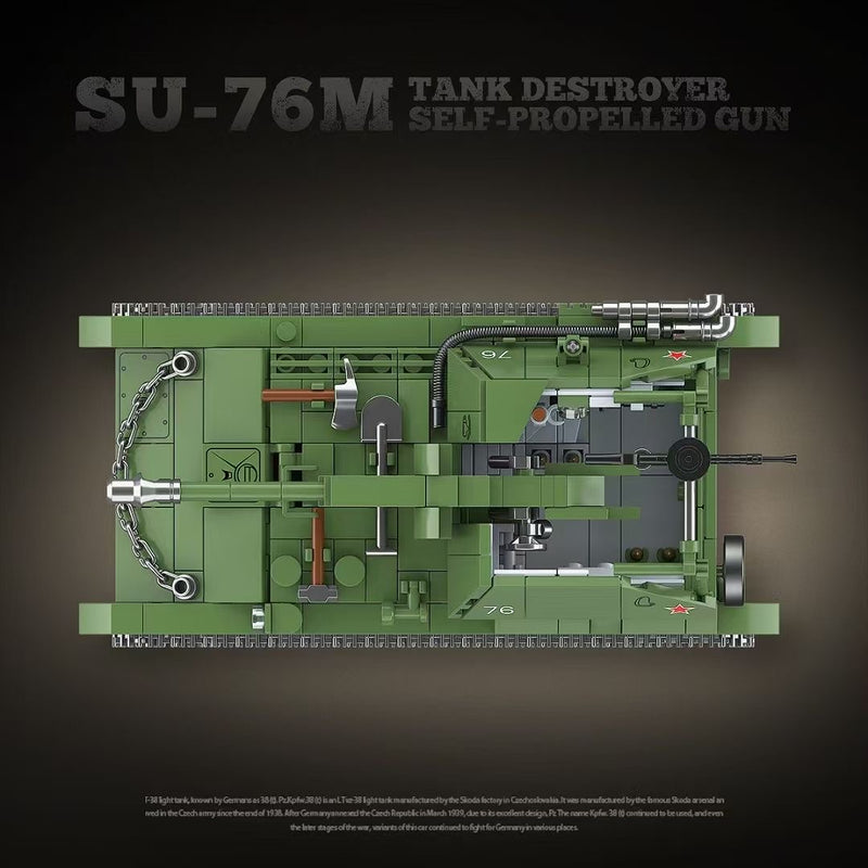 QUANGUAN 100296 SU-76m Tank Destroyer Self-propelled Gun