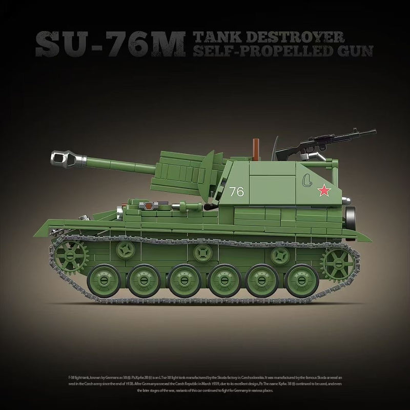 QUANGUAN 100296 SU-76m Tank Destroyer Self-propelled Gun