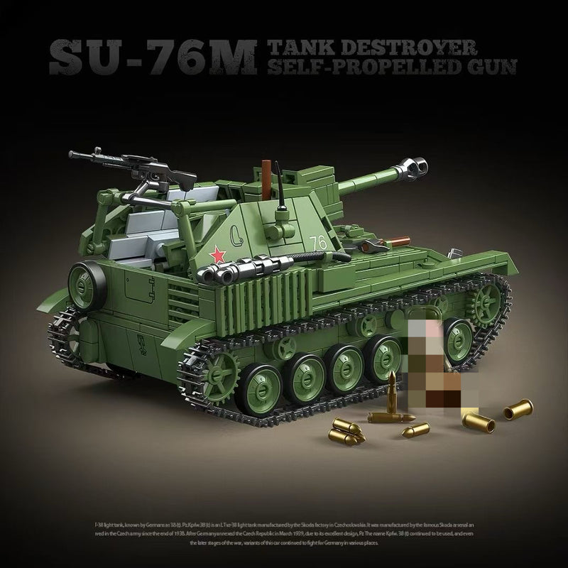 QUANGUAN 100296 SU-76m Tank Destroyer Self-propelled Gun