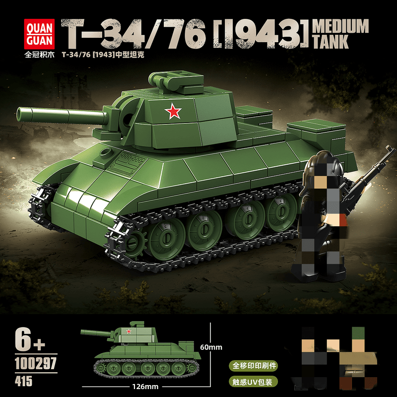 QUANGUAN 100297 T34/76 1943 Medium Tank