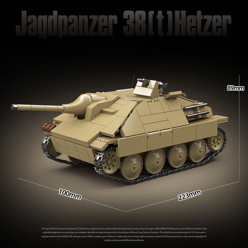 QUANGUAN 100312 Jagdpanzer 38(T) Hetzer Tank Destroyer
