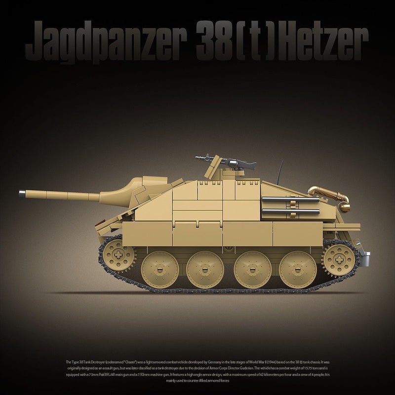 QUANGUAN 100312 Jagdpanzer 38(T) Hetzer Tank Destroyer