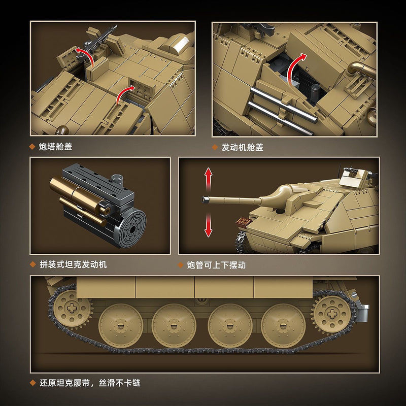 QUANGUAN 100312 Jagdpanzer 38(T) Hetzer Tank Destroyer