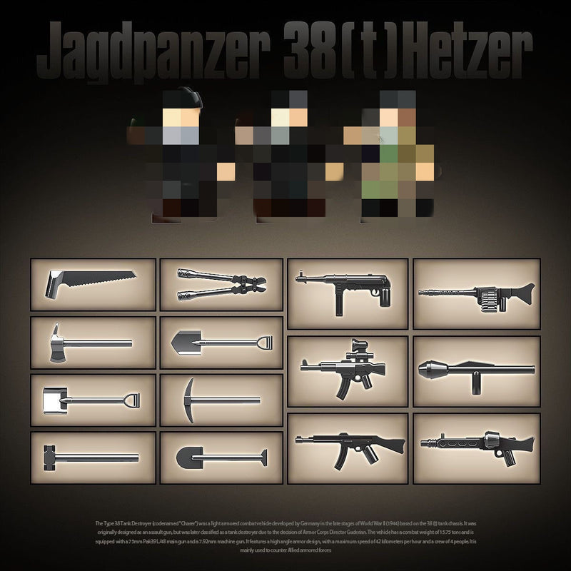 QUANGUAN 100312 Jagdpanzer 38(T) Hetzer Tank Destroyer