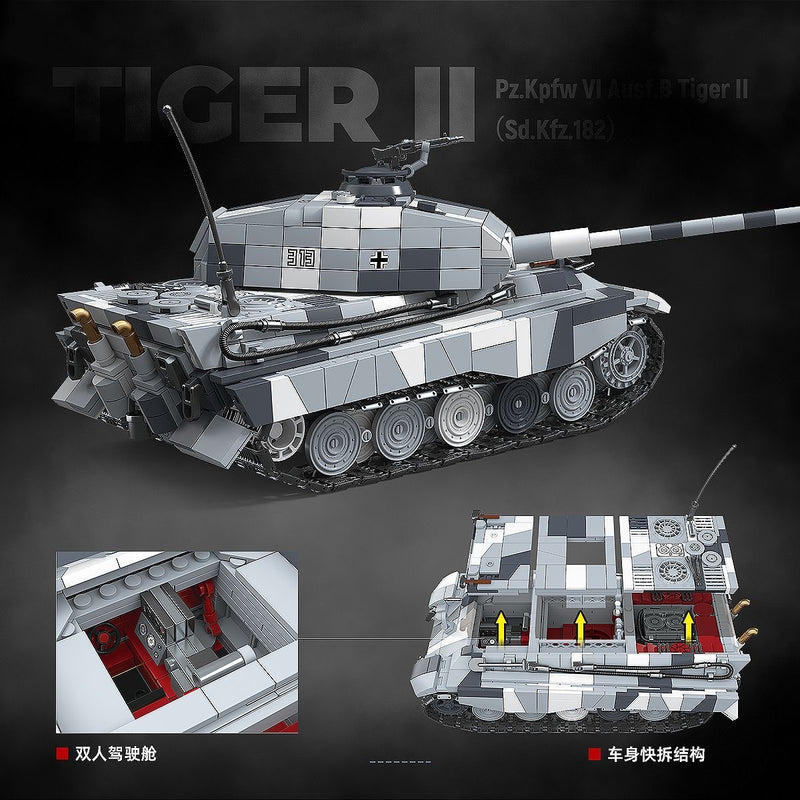 QUANGUAN 100321 TIger II Snow camouflage