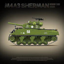 Quanguan 100277 M4A3 Sherman Medium Tank 105mm