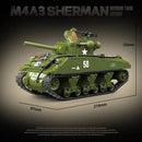 Quanguan 100277 M4A3 Sherman Medium Tank 105mm