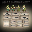 Quanguan 100277 M4A3 Sherman Medium Tank 105mm