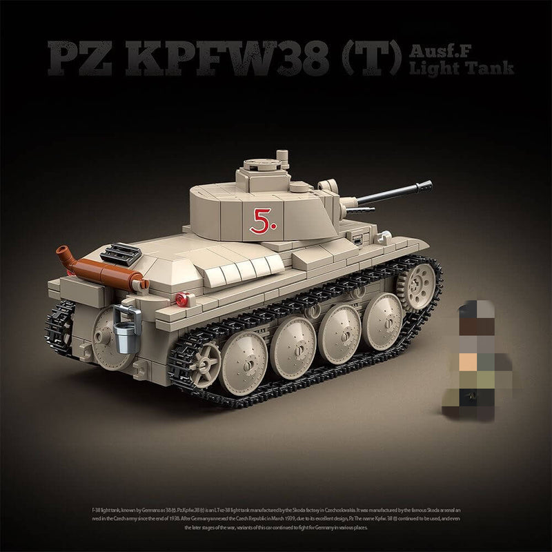 Quanguan 100285 PZ KPFW38(T) AUSF.F Light Tank