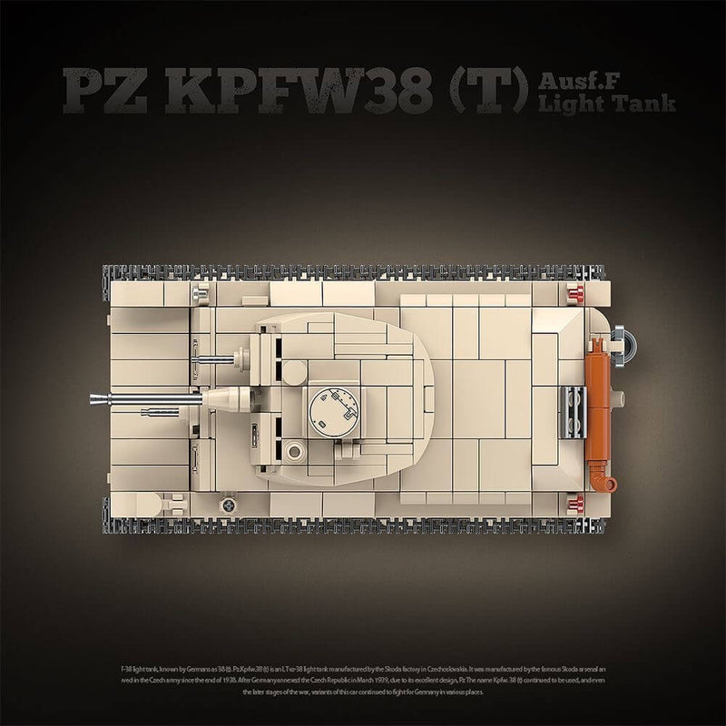 Quanguan 100285 PZ KPFW38(T) AUSF.F Light Tank