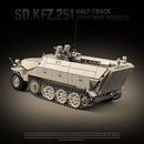 Quanguan 100319 Sd.Kfz.251 Half-Track Armored Vehicle