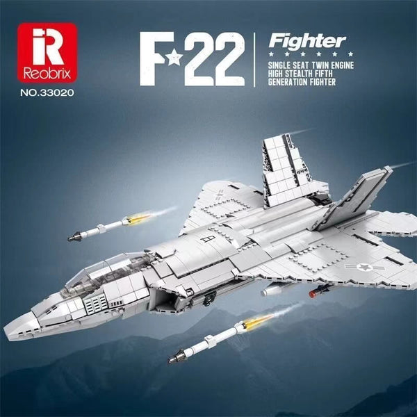 Reobrix 33020 F-22 Raptor Fighter