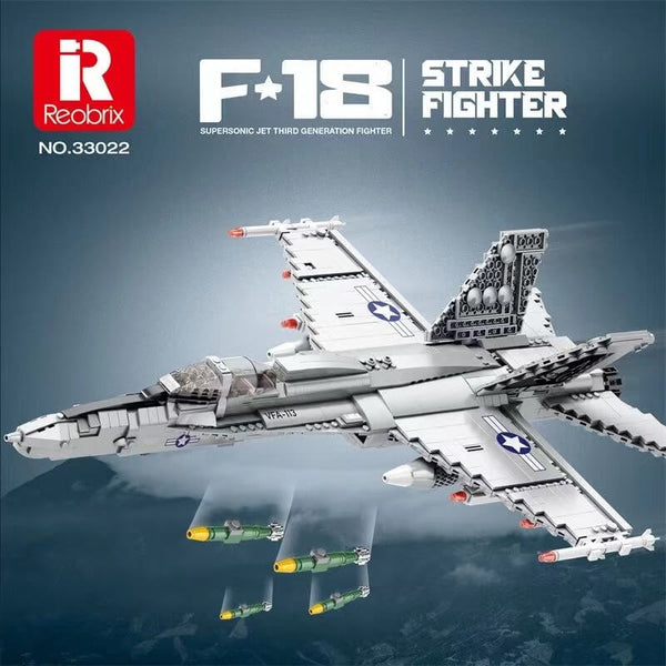Reobrix 33022 F18 Hornet Strike Fighter