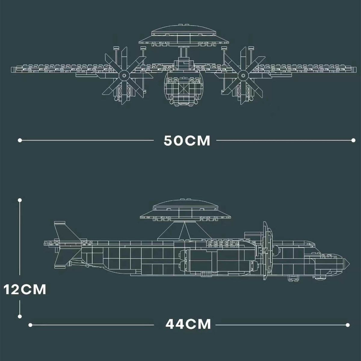 Reobrix 33029 Northrop Grumman E-2 Hawkeye-Afobrick