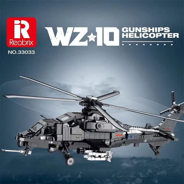 リベンジャ- Reobrix 33033 Z-10 Medium Attack Helicopter-Afobrick