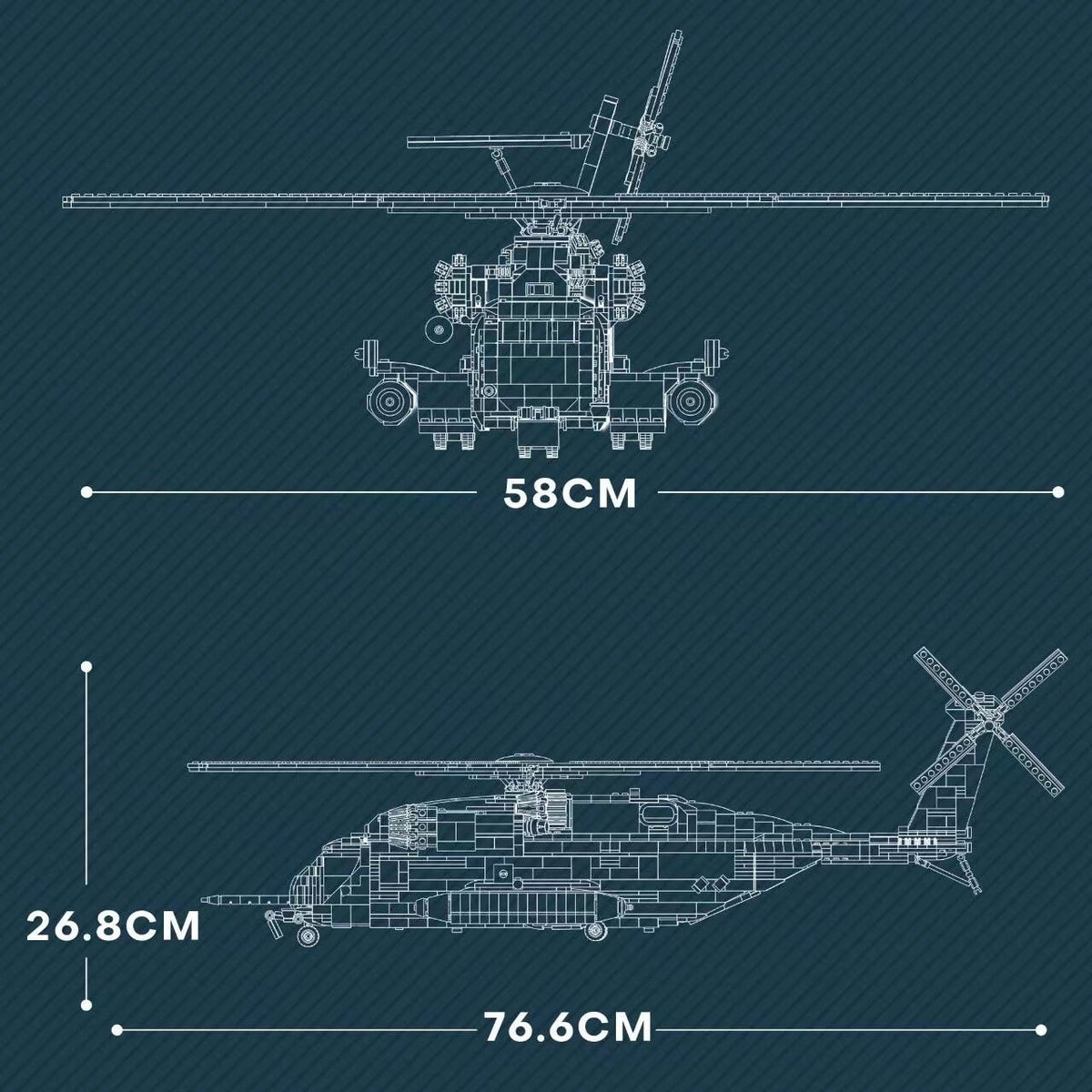 Reobrix 33037 Sikorsky CH-53E Super Stallion-Afobrick