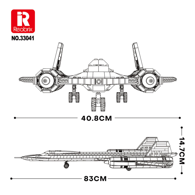 Reobrix 33041 SR-71 Blackbird