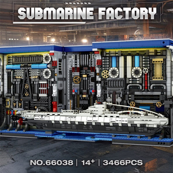 Reobrix 66038 U-Boat Submarine Factory Bookend