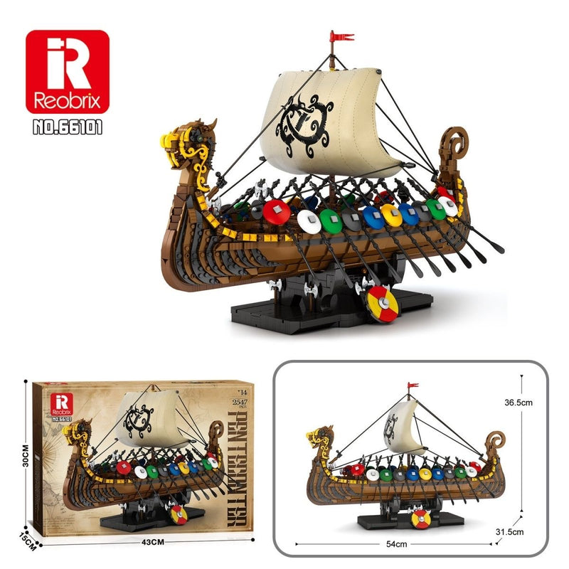 Reobrix 66101 Viking warship