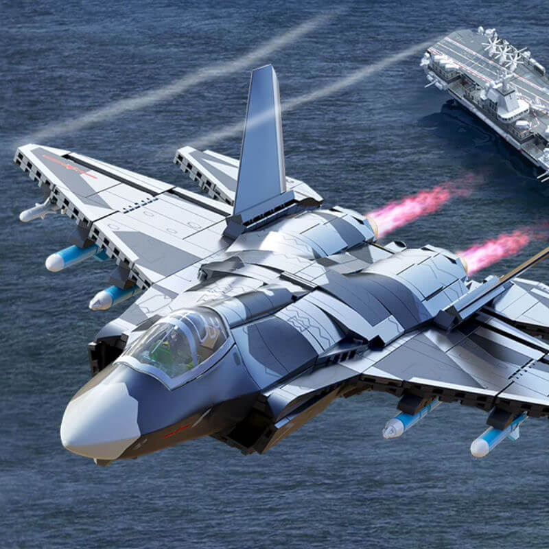 Sembo 202255 J-35 carrier-based fighter-Afobrick