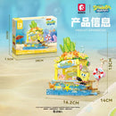 Sembo SpongeBob Colorful Street Scene