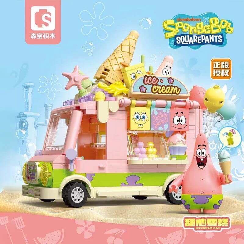 Sembo SpongeBob Ice Cream Burger Truck