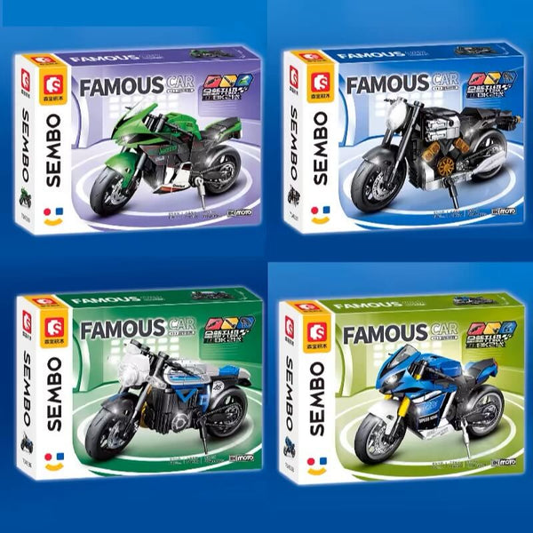 Sembo World Famous Motorcycle 714536-714539