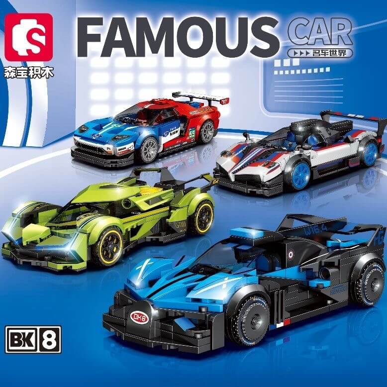 Sembo World famous cars 714020-714023