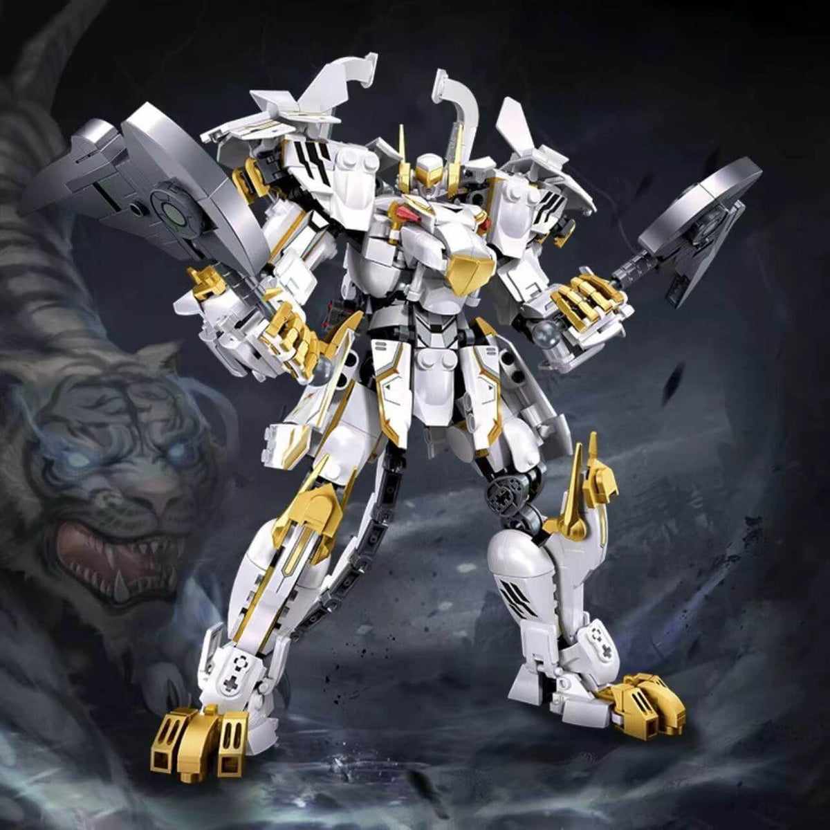Sluban Classic of Mountains and Seas White Tiger Mecha-Afobrick