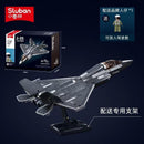 Sluban J-35 Stealth Fighter Metallic Painted Version Afobrick