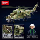 Sluban Military MI-24S Armed Helicopter Afobrick