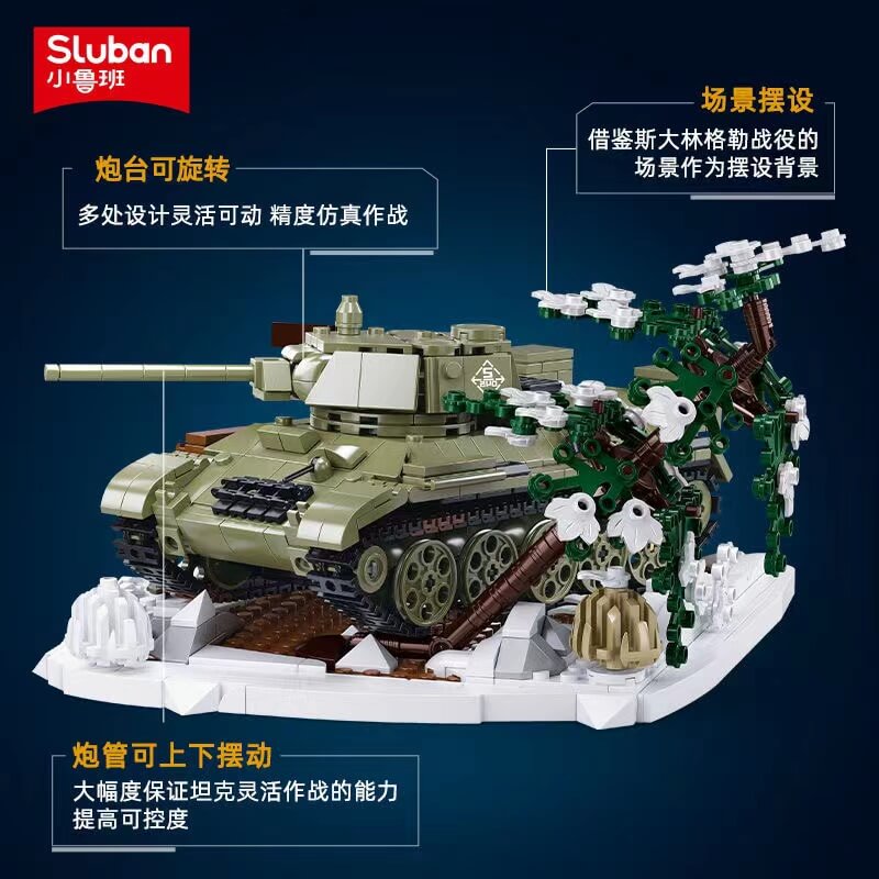 Sluban Military 99A Tank-Afobrick
