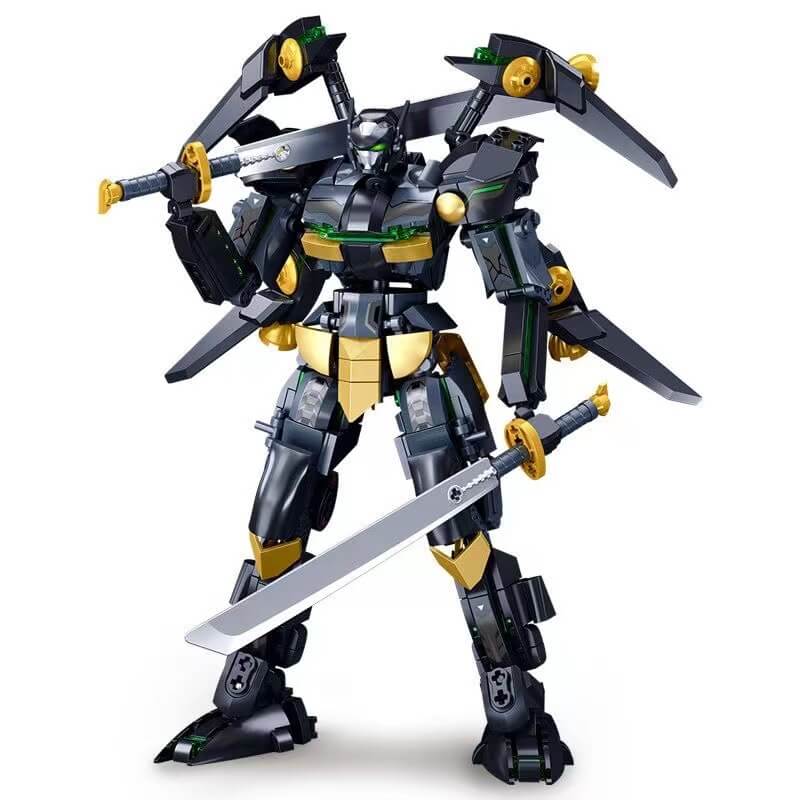 Bat Mecha Sluban Robot Black Bat Mecha-Afobrick