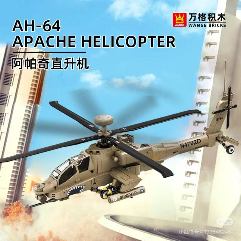 WANGE 4007 AH-64 Apache Helicopter