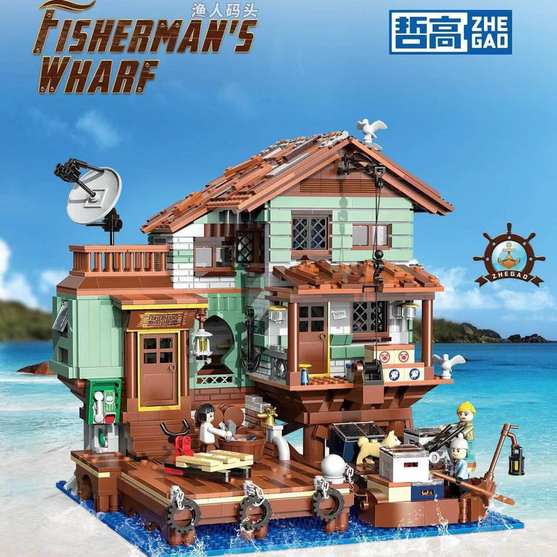 ZHEGAO 00421 Fishman's Wharf Mini Brick Afobrick