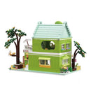 ZHEGAO 612003 Lime Tea Shop Mini Brick Afobrick