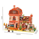 ZHEGAO 612004 Chocolate Workshop Mini Brick Afobrick