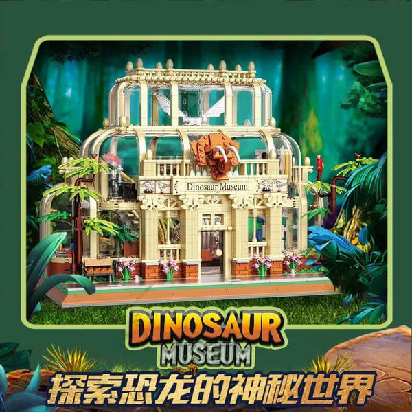 ZHEGAO 613000 Dinosaur Museum Mini Brick