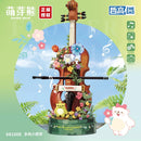 ZHEGAO 661006 Sprout Bear Music Box Mini Brick