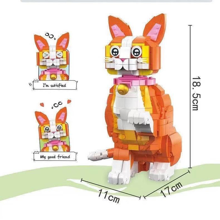 ◆❁ ねこ ❁◆ ZHEGAO Cute Cat Mini Brick