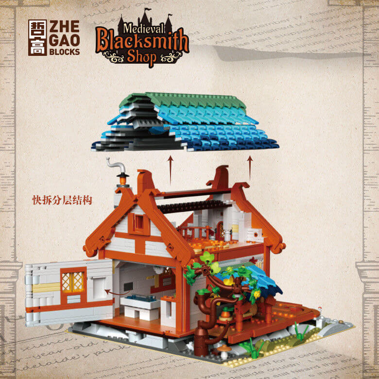 ZHEGAO Medieval Series Mini Brick