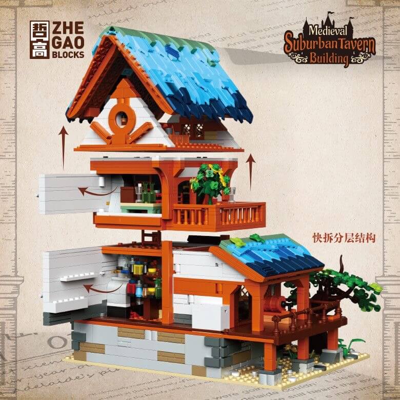 ZHEGAO Medieval Series Mini Brick