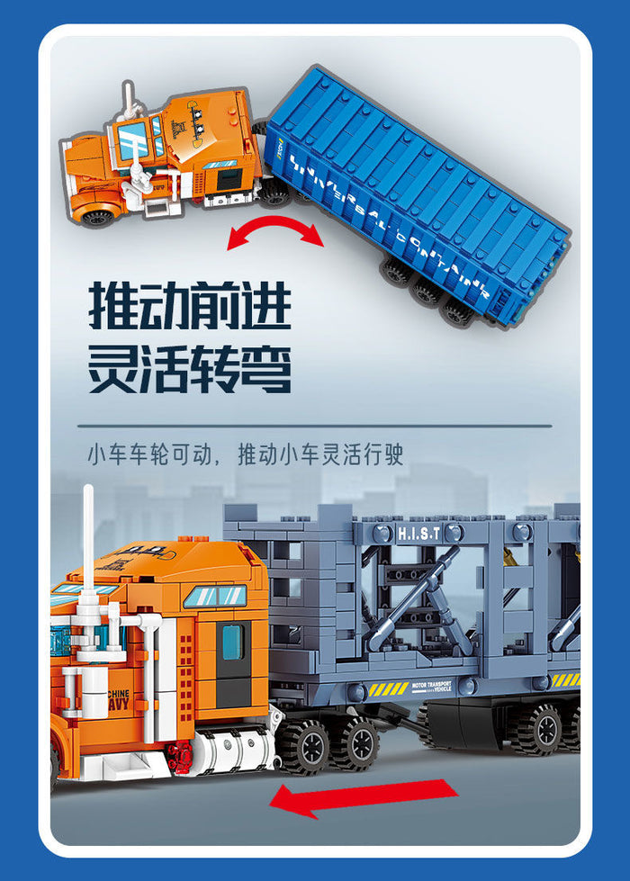 KAZI Container Truck 4 IN 1-Afobrick